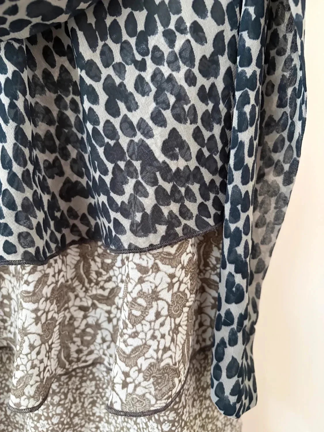 Vestido asimétrico con volantes bohémico Cop Copine T36 – photo 4